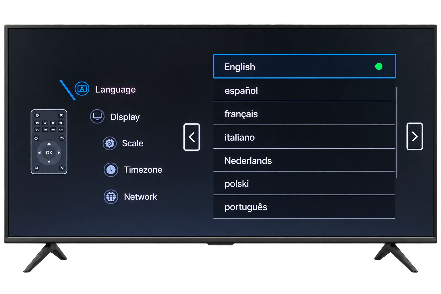 Media box setup interface