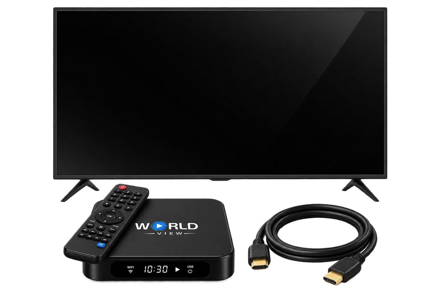 connect Media box to the TV