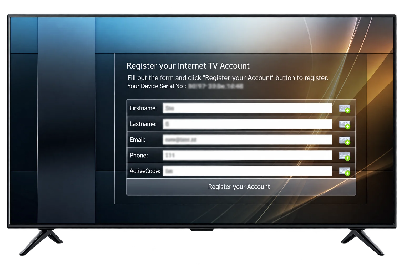 sign in and Activate the account.