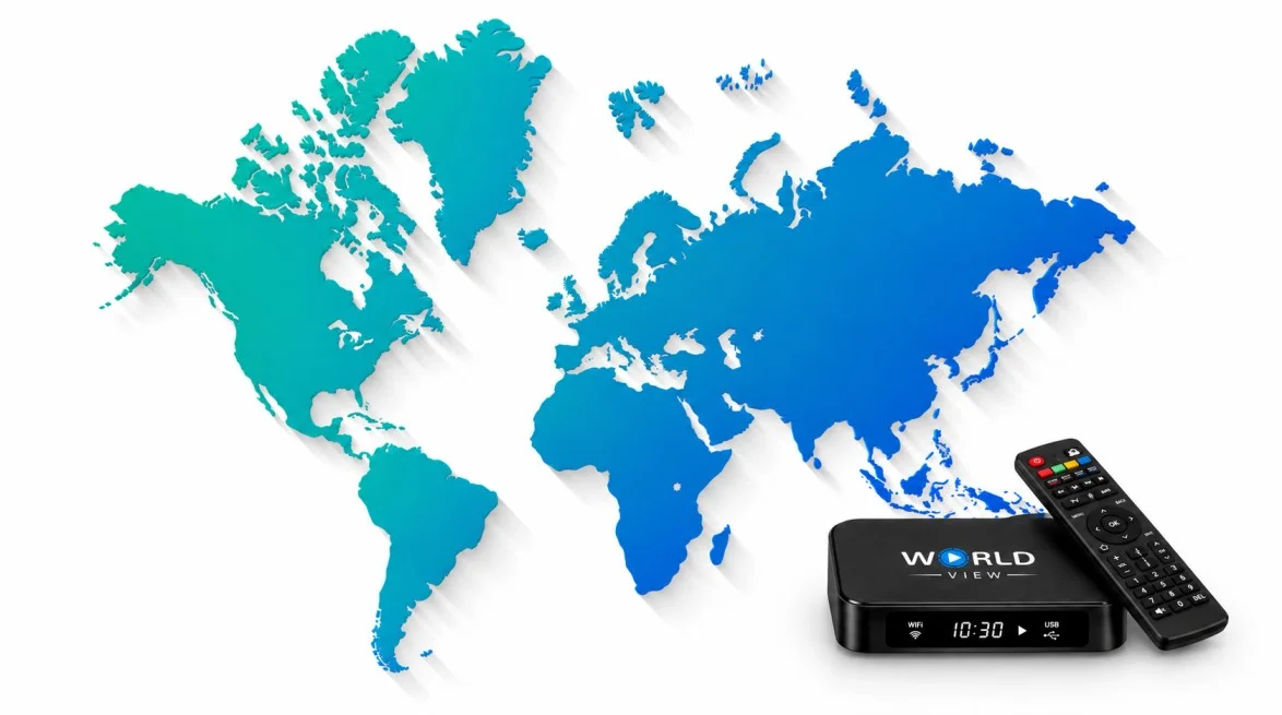 World View Set-Top Box and Remote World View HD IPTV box with remote and mobile app for Indian entertainment in Australia